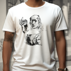 koszulka z nadrukiem Autoportret z ręką i poduszką, Durer koszulka z nadrukiem Autoportret z ręką i poduszką, Durer