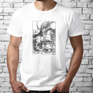 koszulka z grafika durera Albrecht Dürer " Święty Jerzy zabija smoka"